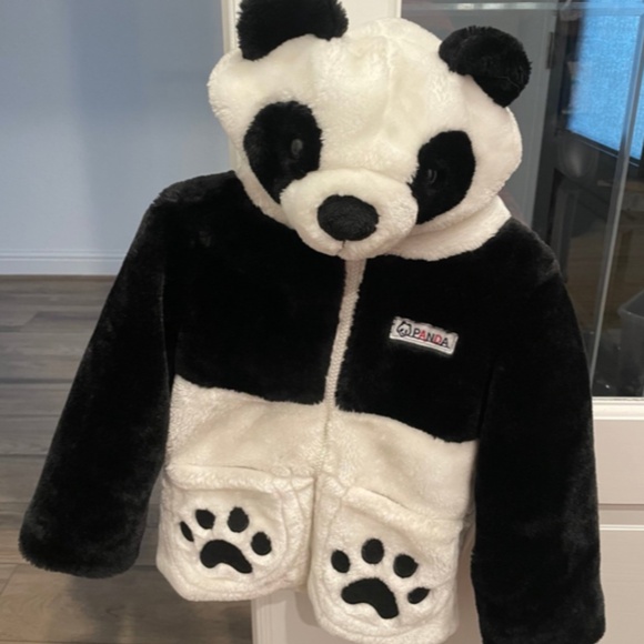 Panda Child’s toddler Hoodie Jacket SOFT!!! COZY! size is small - Picture 1 of 6